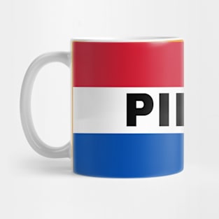 Pilar City in Paraguay Flag Colors Mug